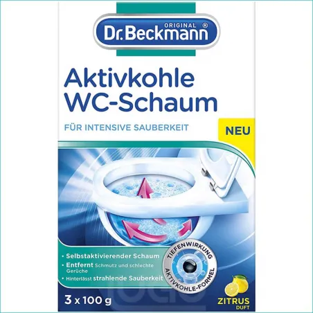 Dr Beckmann aktywna piana do czyszczenia WC 3x100g /6/