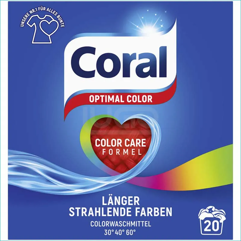 Coral proszek do prania 1,4kg /20 Optimal Color /4/