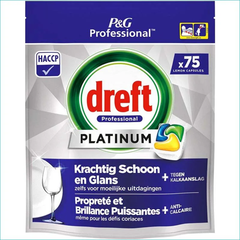 Dreft Platinum kapsułki do zmywarki 75szt Citron /3/