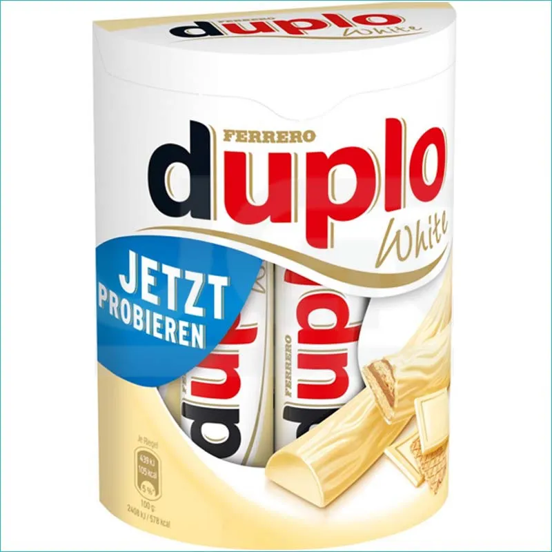 Duplo wafelki w czekoladzie 10szt. White
