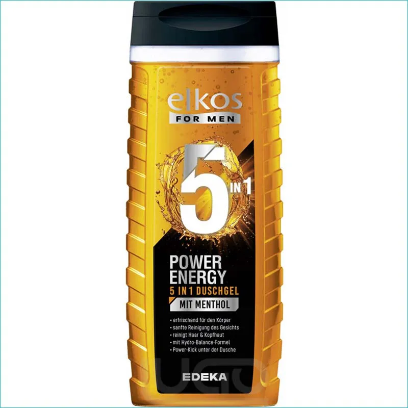 Elkos Men żel pod prysznic 300ml. Power Energy /8/