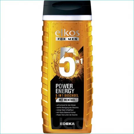 Elkos Men żel pod prysznic 300ml. Power Energy /8/