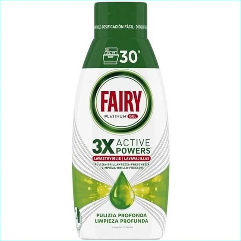 Fairy Platinum żel do zmywarki 600ml. Limone /12/