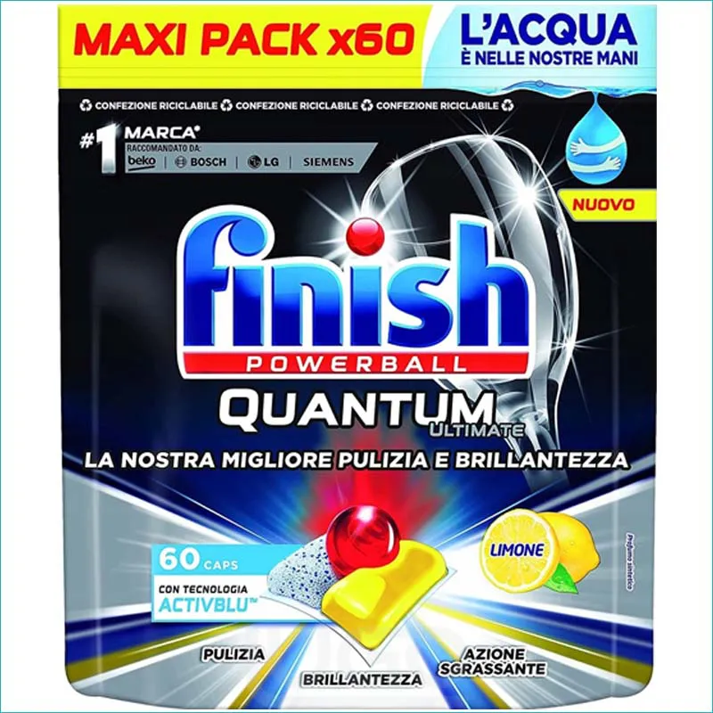 Finish Quantum tabletki do zmywarki 60szt. Lemon