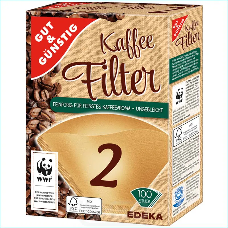 G&G Filtry 2 do ekspresu przelewowego 100szt. /18/ G&G Filtry 2 do ekspresu przelewowego 100szt. /18/