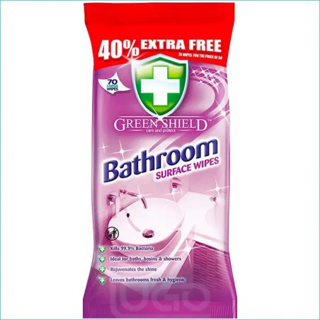 Green Shield chusteczki antybakteryjne 70szt. Bathroom /12/