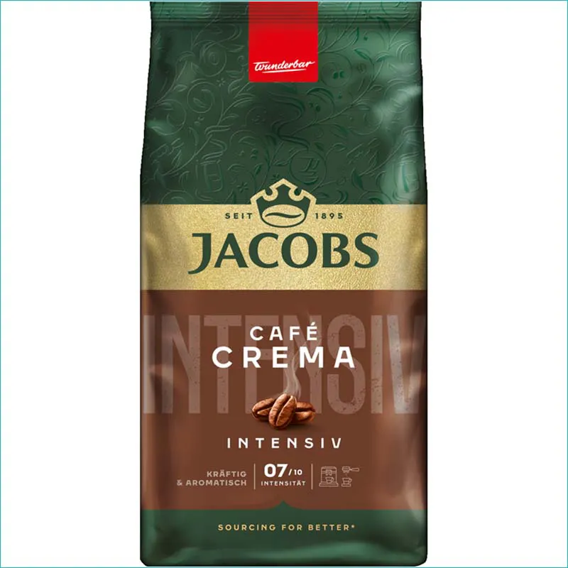 Jacobs ziarno 1kg. Crema Intensive Data ważn: 15/06/2026