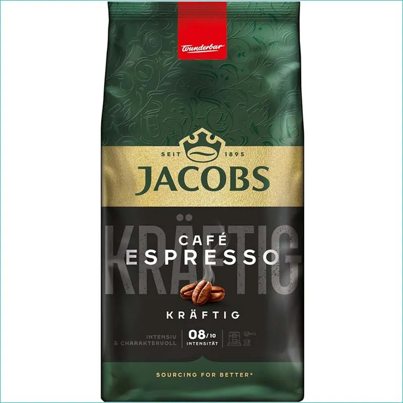 Jacobs ziarno 1kg. Espresso Kraftig /4/ Data ważności: 01.2027