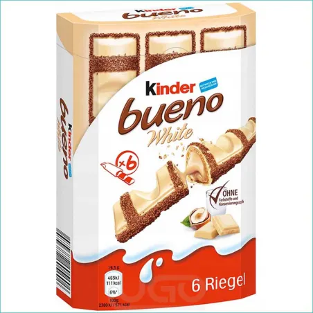 Kinder Bueno batonik z nadzieniem 6szt. White