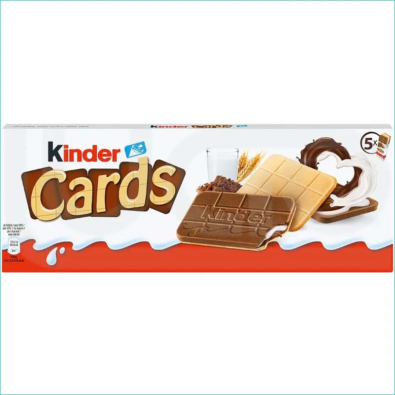 Kinder Cards wafelki z nadzieniem 5szt.
