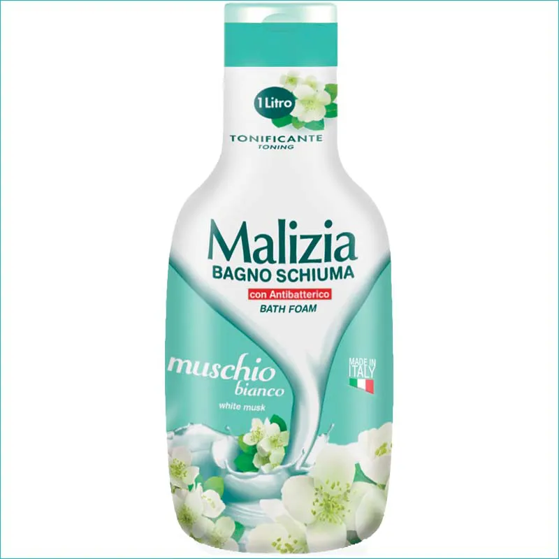 Malizia płyn do kąpieli 1l. Muschio Bianco Antybakterico /12/
