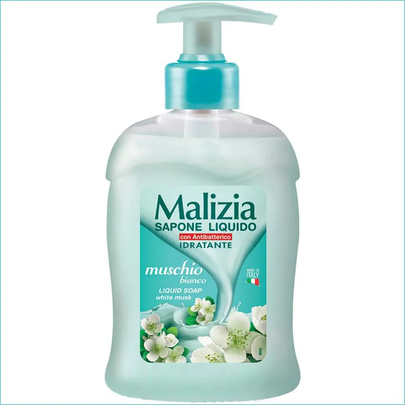 Malizia mydło dozownik 300ml. Muschio Bianco /12/ Malizia mydło dozownik 300ml. Muschio Bianco /12/
