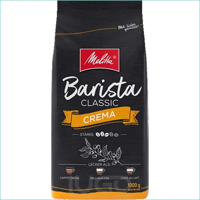 Kawa Melitta Barista Classic ziarno 1kg. Crema /8/