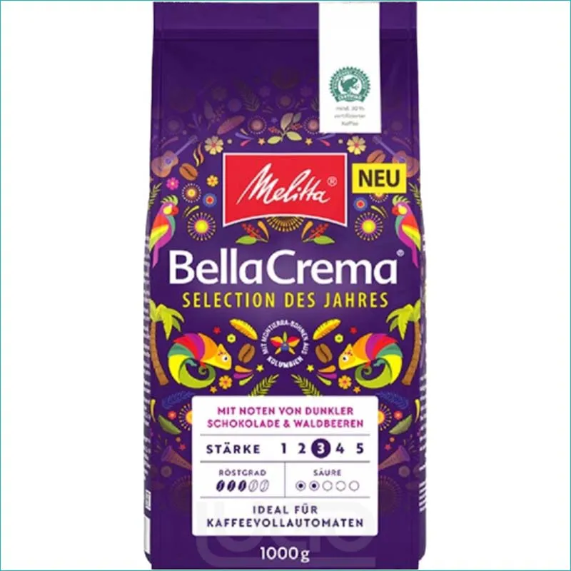 Kawa Melitta Bella Crema ziarno 1kg. Selection /8/
