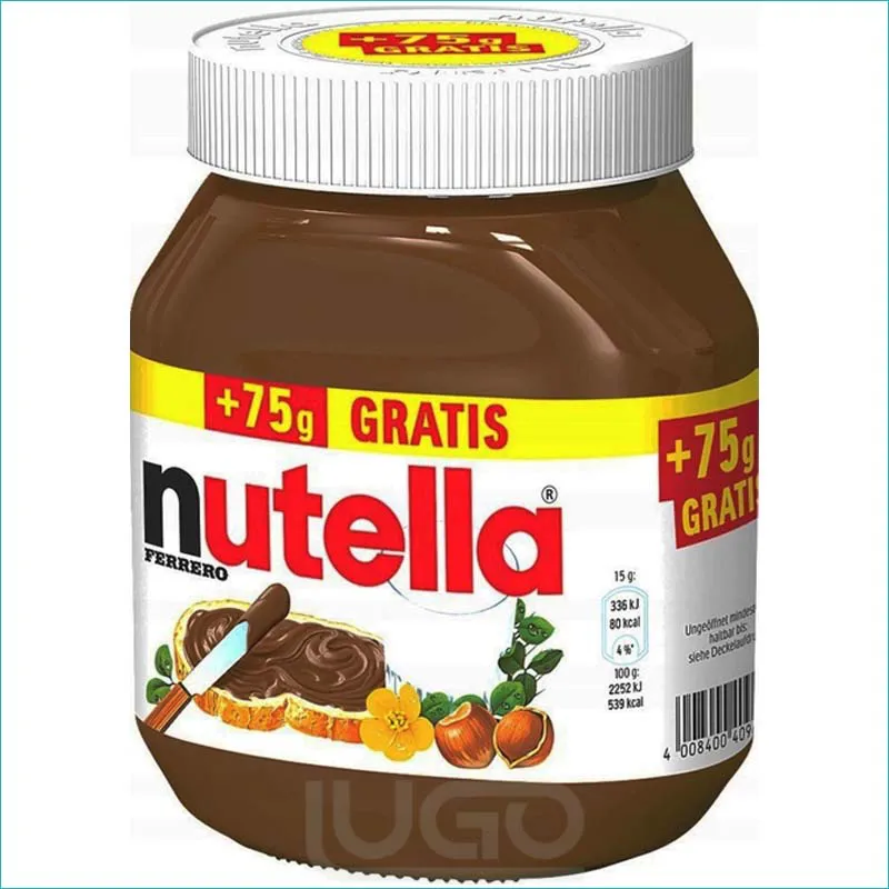 Nutella krem do smarowania 750+75g.