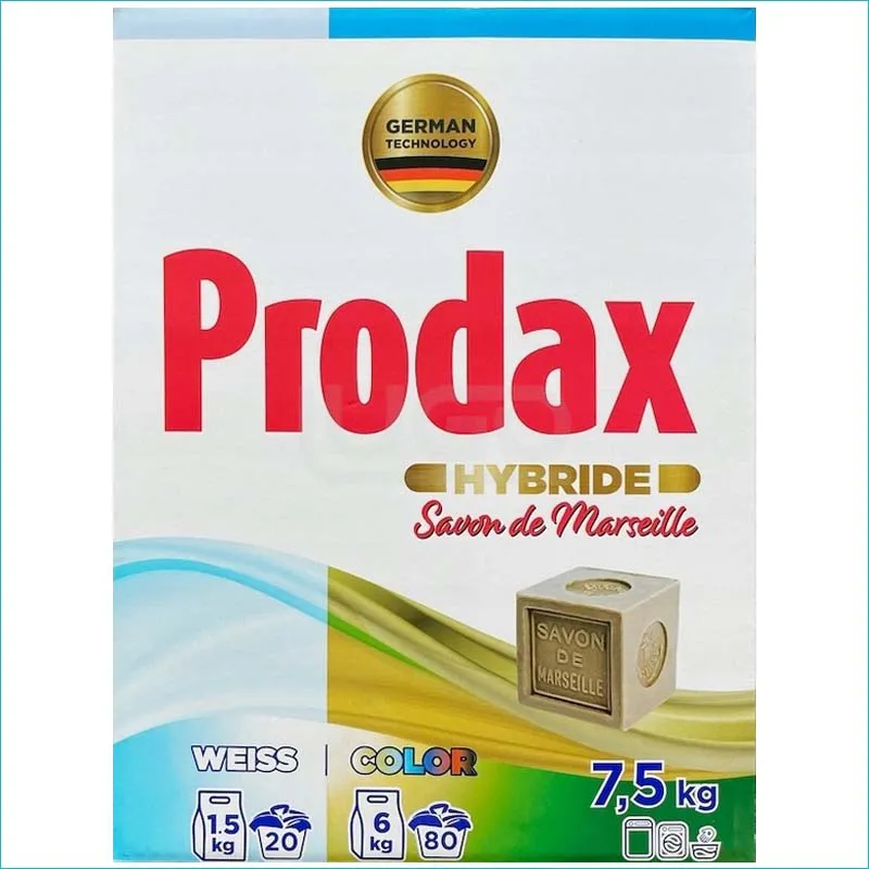 Prodax proszek do prania 6,5kg/100 Color+Weiss Prodax proszek do prania 6,5kg/100 Color+Weiss