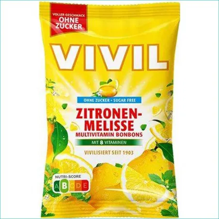 Vivil cukierki bez cukru 120g. Zitronen