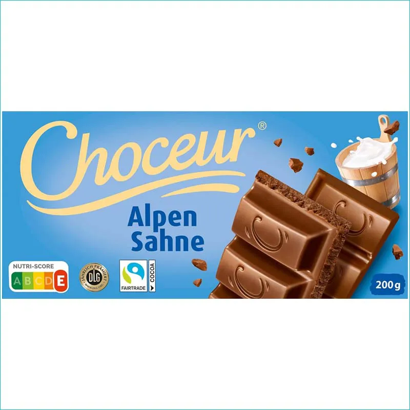 Choceur czekolada mleczna 200g. Alpen Sahne