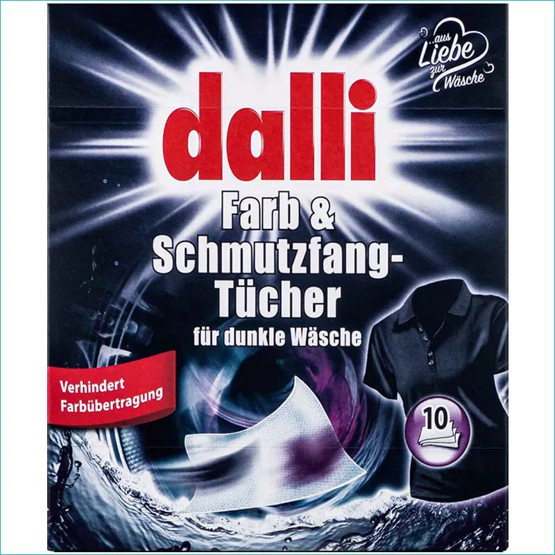 Dalli chusteczki do ciemnych tkanin 10szt. /12/ Dalli chusteczki do ciemnych tkanin 10szt. /12/