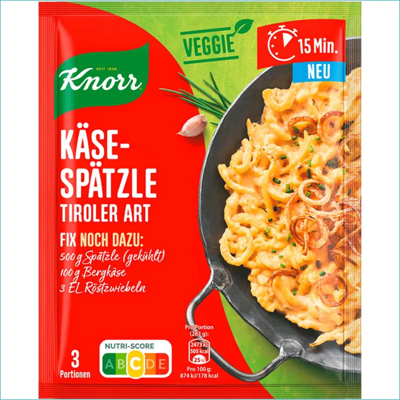 Knorr przyprawa 32g. Kase-Spatzle Data: 08/2026