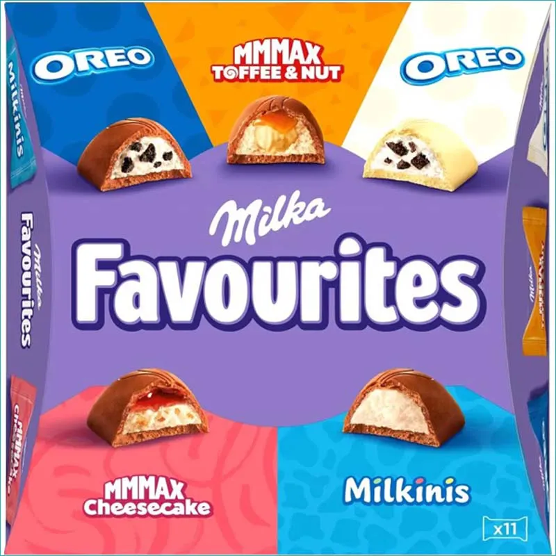 Milka Favourites czekoladki nadziewane 95g.
