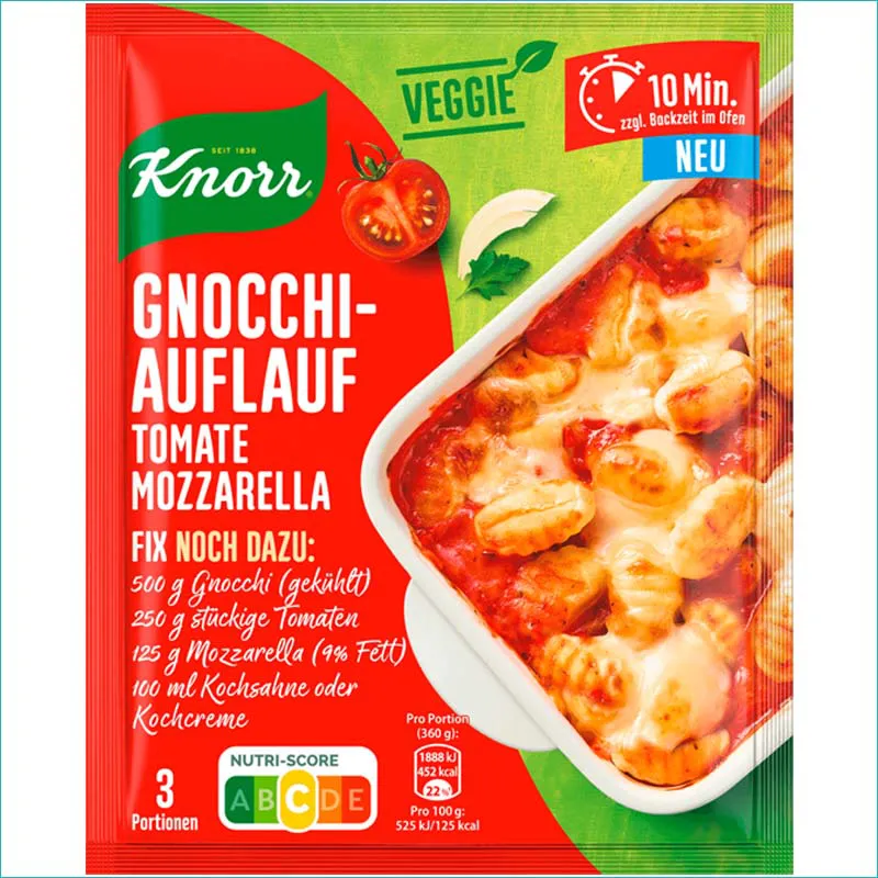 Knorr przyprawa 35g. Gnocchi-Auflauf