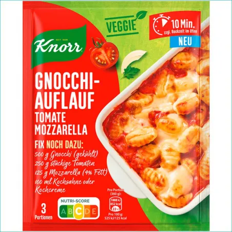 Knorr przyprawa 35g. Gnocchi-Auflauf Data ważn: 09/2026