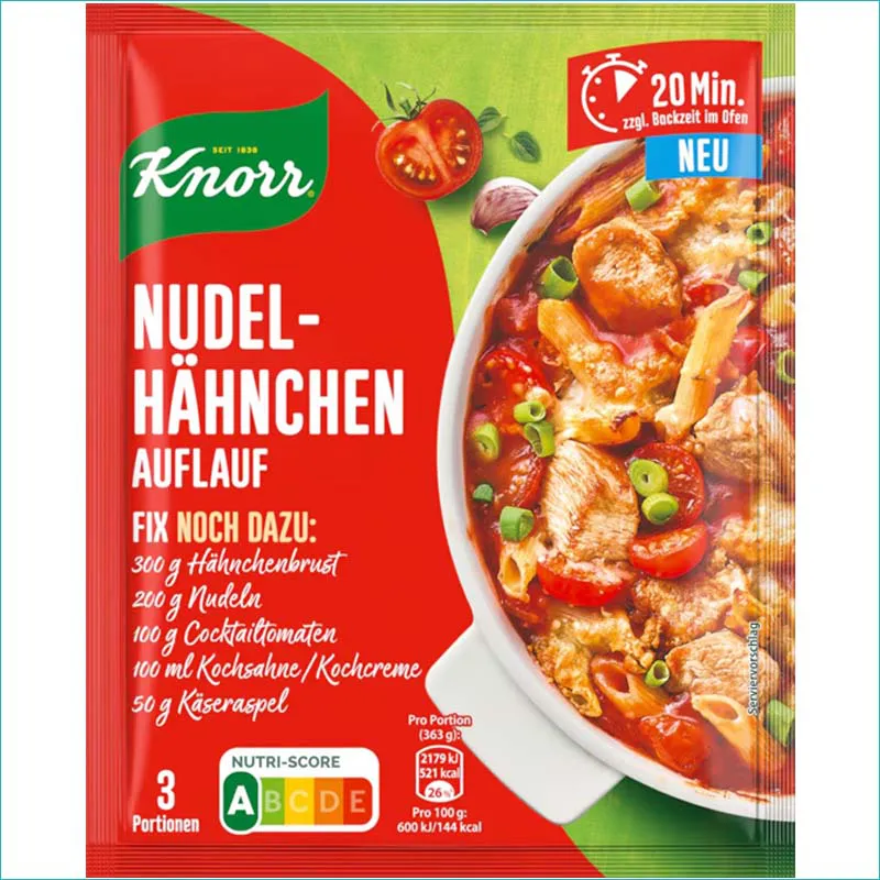 Knorr przyprawa 41g. Nudel-Hahnchen Auflauf