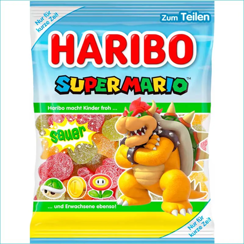 Haribo żelki 175g. Super Mario Sauer