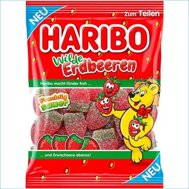 Haribo żelki 175g. Wild Erdbeeren