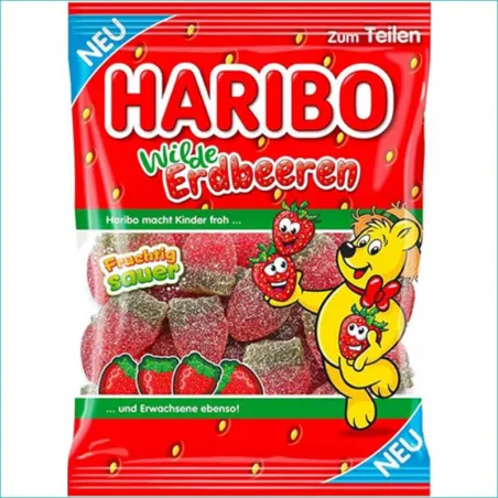 Haribo żelki 175g. Wild Erdbeeren