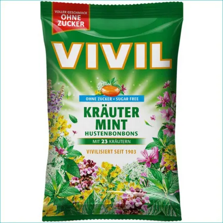 Vivil cukierki bez cukru 120g. Krauter Mint
