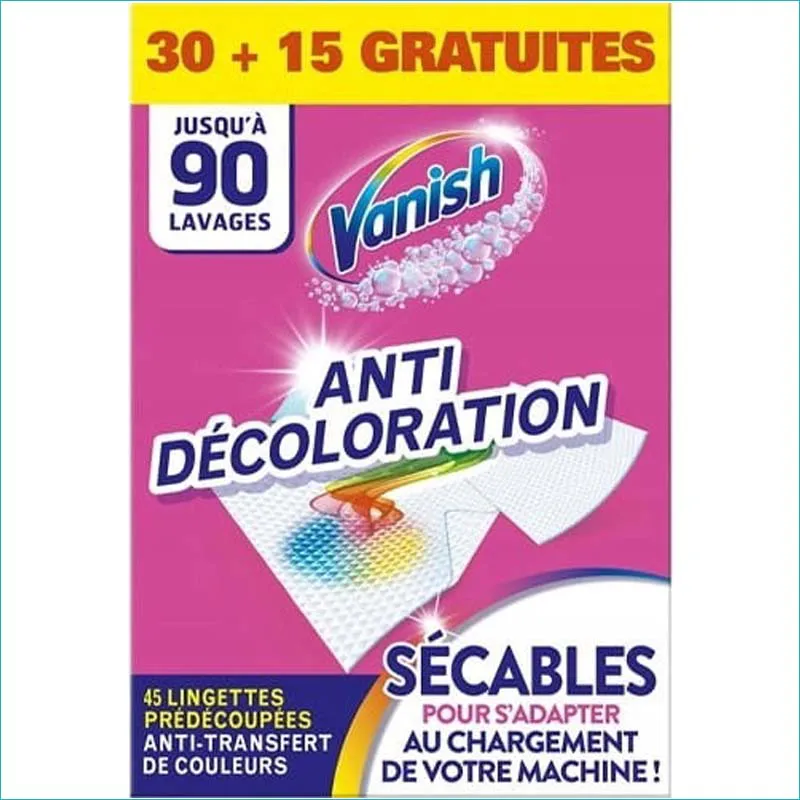 Vanish chusteczki wyłapujące kolor 45szt. /8/