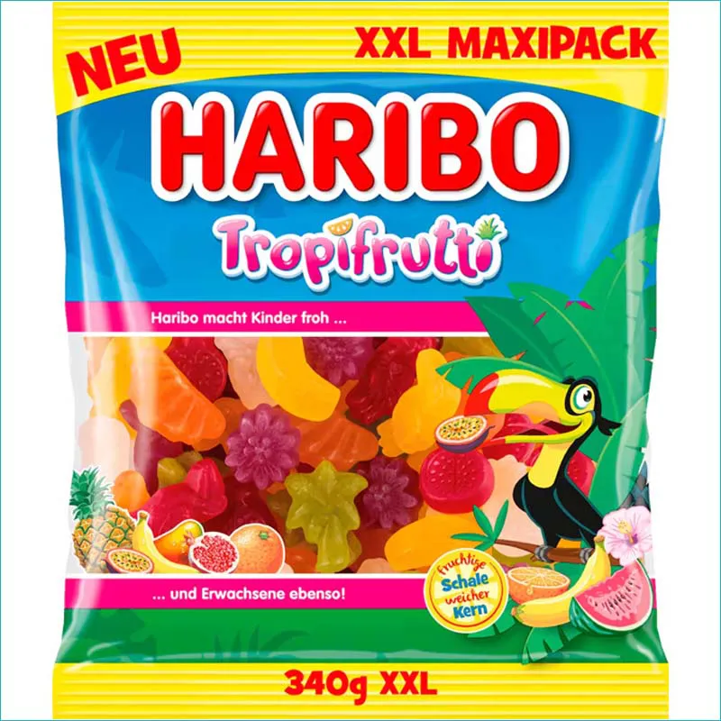 Haribo żelki 340g. Tropifrutti