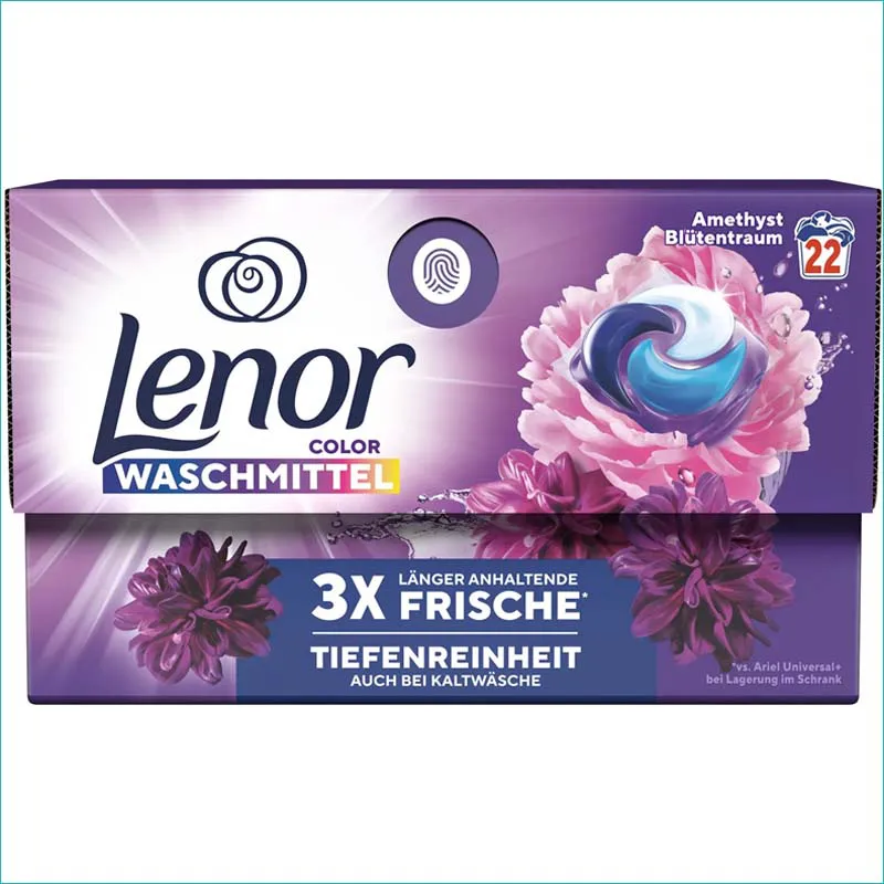 Lenor 3w1 kapsułki do prania 22szt. Color Amethyst /4/