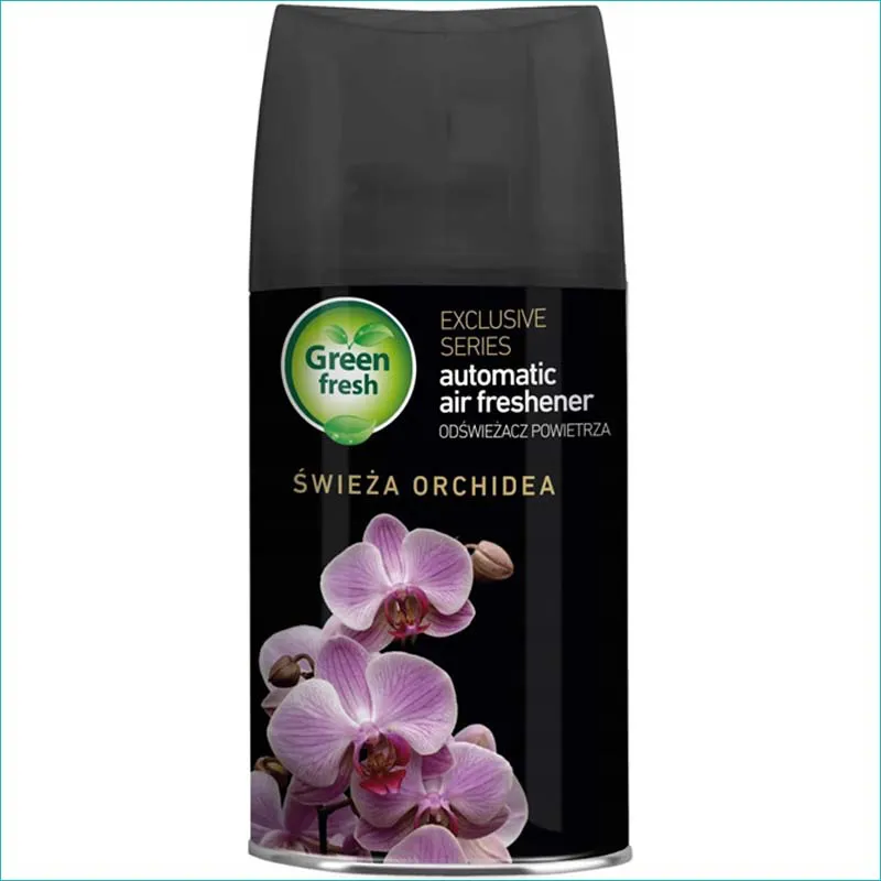 Green Fresh Refil odświeżacz powietrza 250ml. Świeża Orchidea /24/