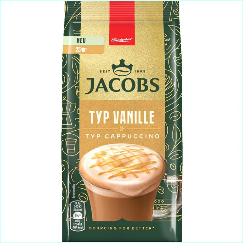 Jacobs Cappucino Milka 360g. Vanilia /12/