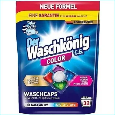Waschkonig kapsułki do prania 32szt. Color /8/