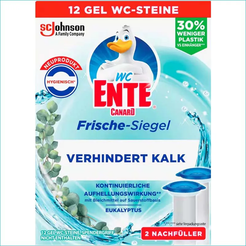 WC Ente krążek żelowy do WC zapas 2x36ml. Eukalyptus /5/