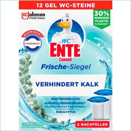 WC Ente krążek żelowy do WC zapas 2x36ml. Eukalyptus /5/