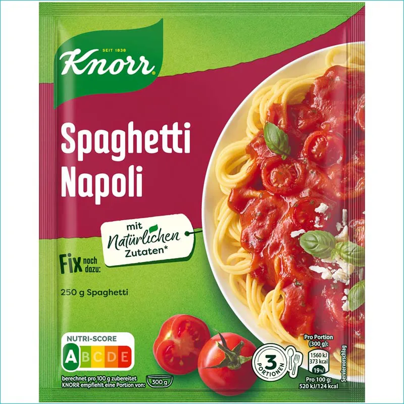 Knorr przyprawa 39g. Spaghetti Napoli Data ważn: 09/2026