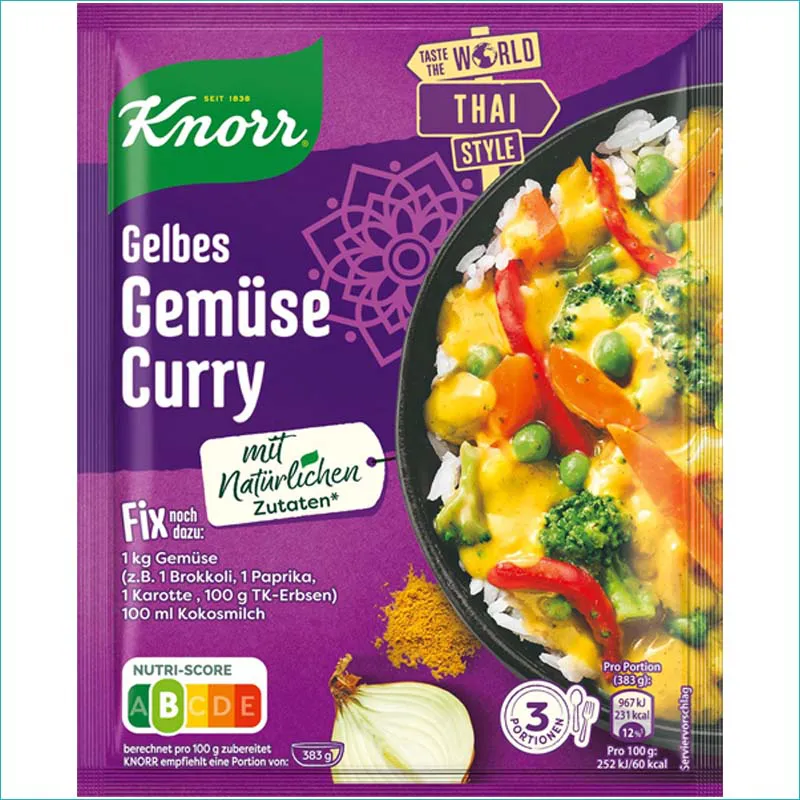 Knorr przyprawa 30g. Gemuse Curry