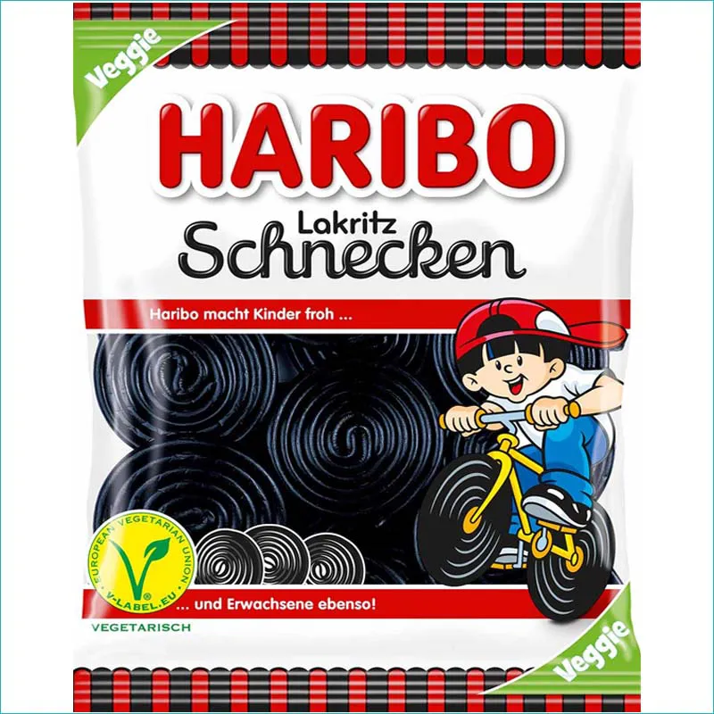 Haribo żelki 175g. Lakritz Schnecken