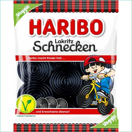 Haribo żelki 175g. Lakritz Schnecken