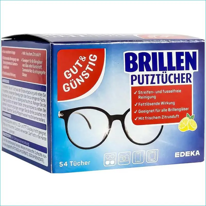 G&G chusteczki do czyszczenia okularów 54szt. /8/