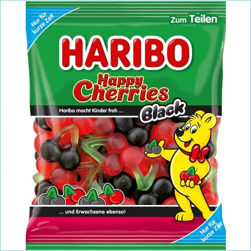 Haribo żelki 175g. Happy Cherries Black /40/