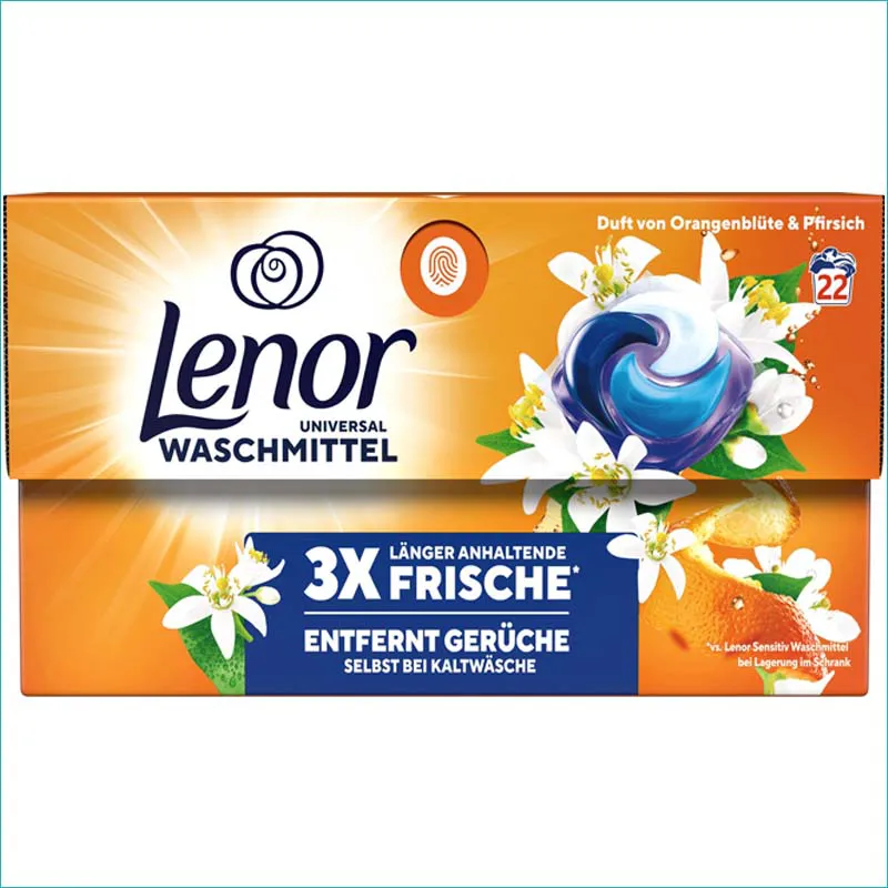 Lenor 3w1 kapsułki do prania 22szt. Uniwersal Orangeblute /4/