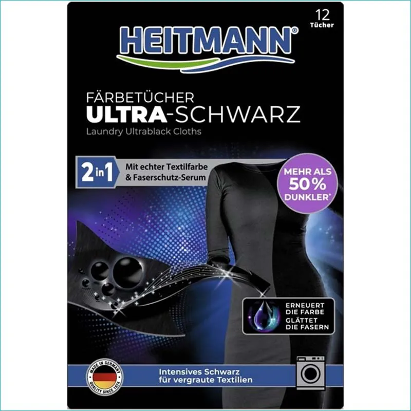 Heitmann chusteczki do ciemnych tkanin 12szt. /9/