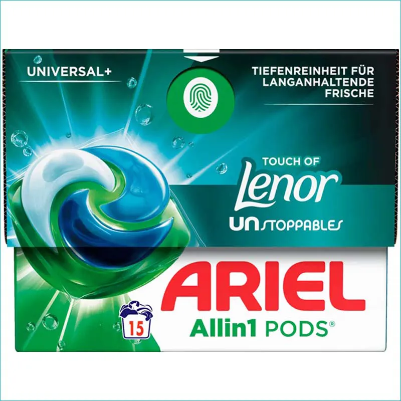 Ariel kapsułki do prania 15szt. Universal+Lenor /4/