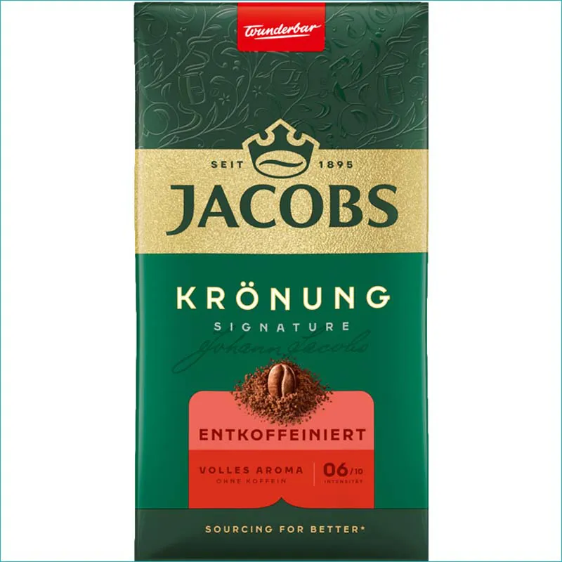 Jacobs kawa mielona 500g. Entkoffeiniert /12/